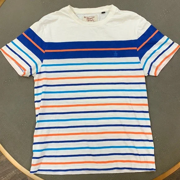 Horizontal Stripe Penguin Flannel Shirt Original Penguin Nep